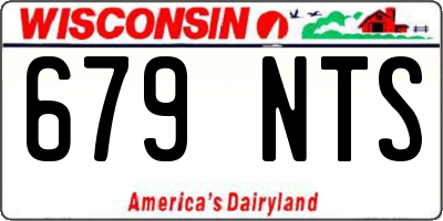 WI license plate 679NTS