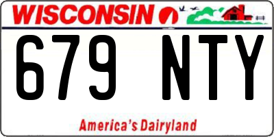 WI license plate 679NTY