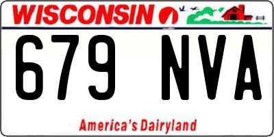 WI license plate 679NVA
