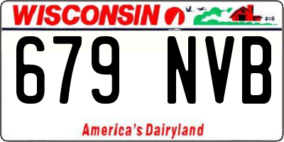 WI license plate 679NVB