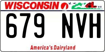 WI license plate 679NVH