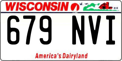 WI license plate 679NVI