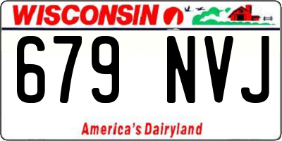 WI license plate 679NVJ