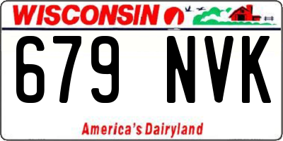 WI license plate 679NVK