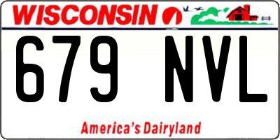 WI license plate 679NVL