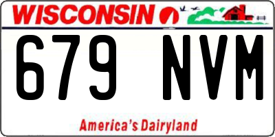 WI license plate 679NVM