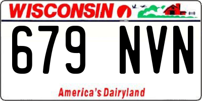 WI license plate 679NVN