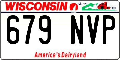 WI license plate 679NVP