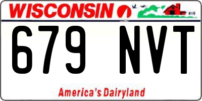 WI license plate 679NVT