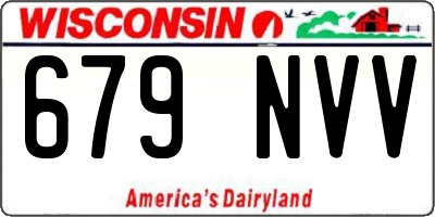 WI license plate 679NVV