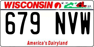 WI license plate 679NVW