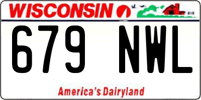 WI license plate 679NWL