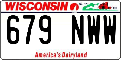 WI license plate 679NWW