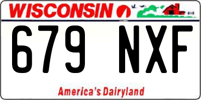 WI license plate 679NXF