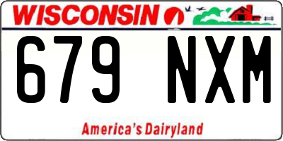WI license plate 679NXM