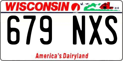 WI license plate 679NXS