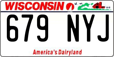 WI license plate 679NYJ