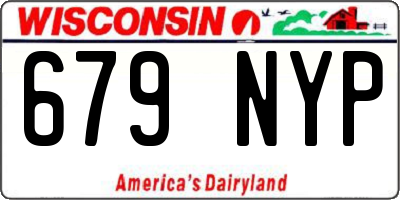 WI license plate 679NYP
