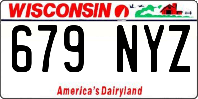 WI license plate 679NYZ