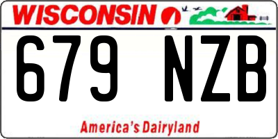 WI license plate 679NZB