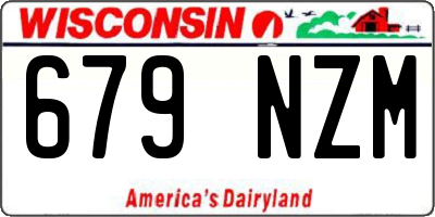WI license plate 679NZM