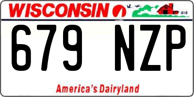WI license plate 679NZP