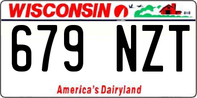 WI license plate 679NZT