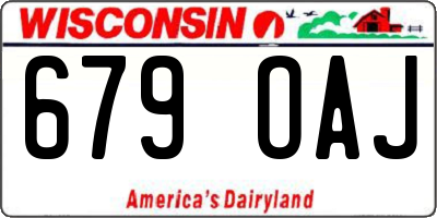 WI license plate 679OAJ