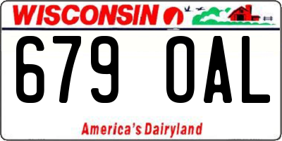 WI license plate 679OAL