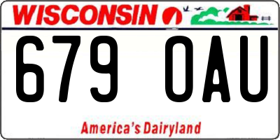 WI license plate 679OAU
