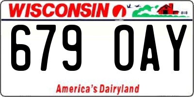 WI license plate 679OAY