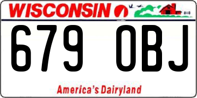 WI license plate 679OBJ