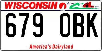 WI license plate 679OBK
