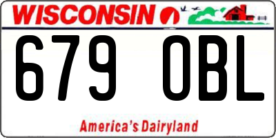 WI license plate 679OBL