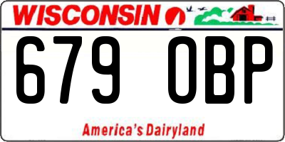 WI license plate 679OBP