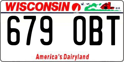WI license plate 679OBT