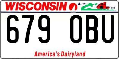 WI license plate 679OBU
