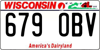 WI license plate 679OBV