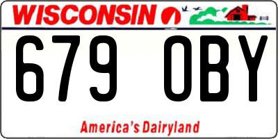 WI license plate 679OBY