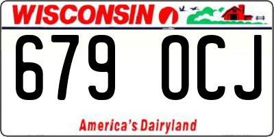 WI license plate 679OCJ