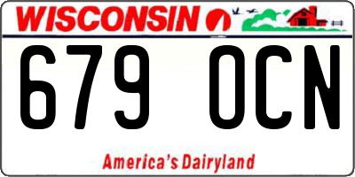 WI license plate 679OCN