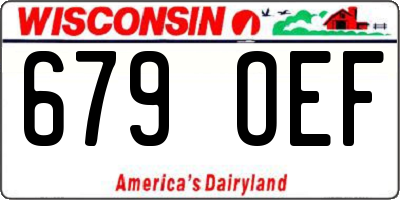 WI license plate 679OEF