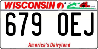 WI license plate 679OEJ