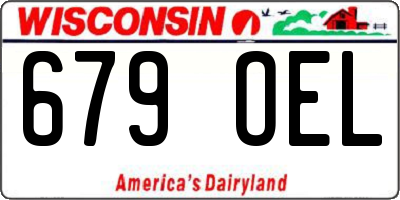 WI license plate 679OEL