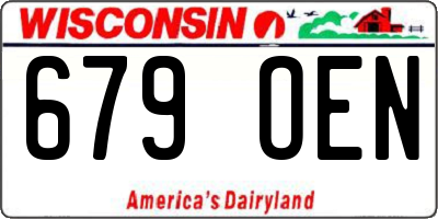 WI license plate 679OEN