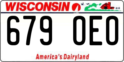 WI license plate 679OEO
