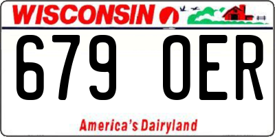 WI license plate 679OER