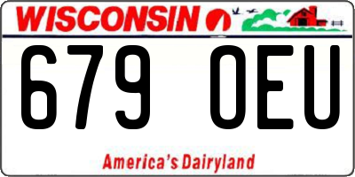WI license plate 679OEU