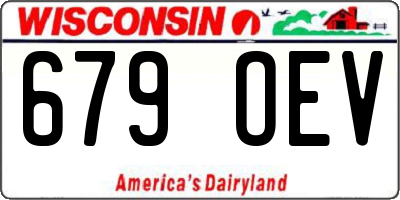 WI license plate 679OEV