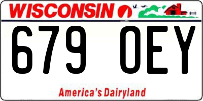 WI license plate 679OEY
